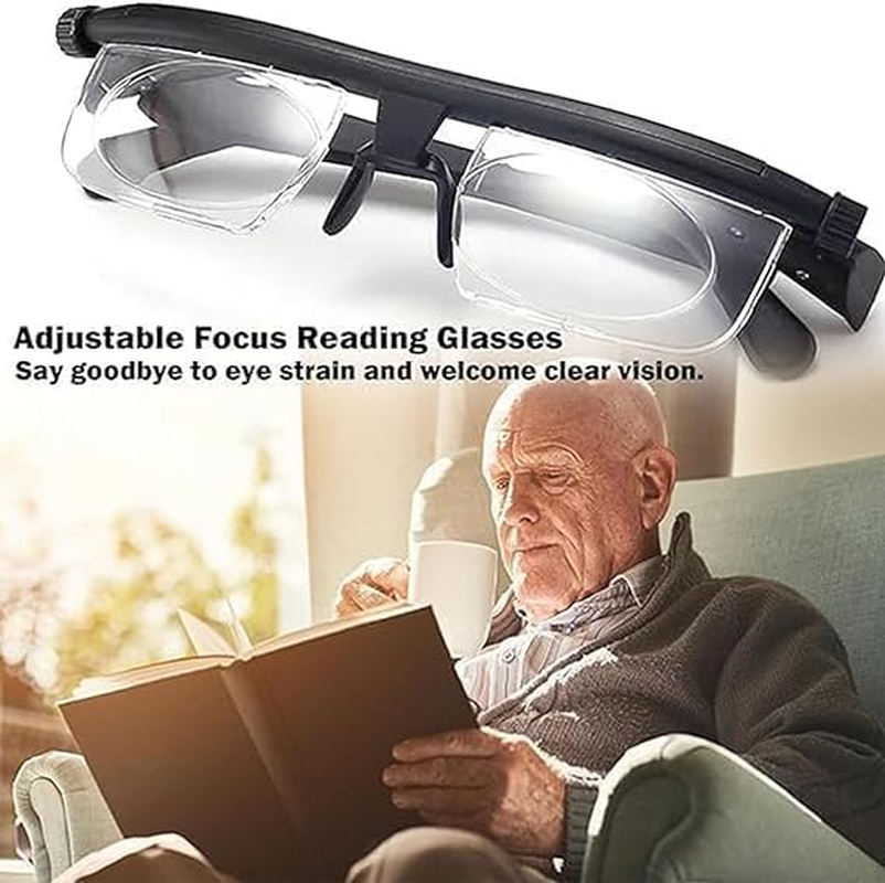Tropame Flex Focus Adjustable Glasses Dial Vision,Focus Adjustable Glasses Dial Vision, Flexvision Adjustable Vision Eyeglasses near and Far Sight for Men and Women (1Pcs) image number 3
