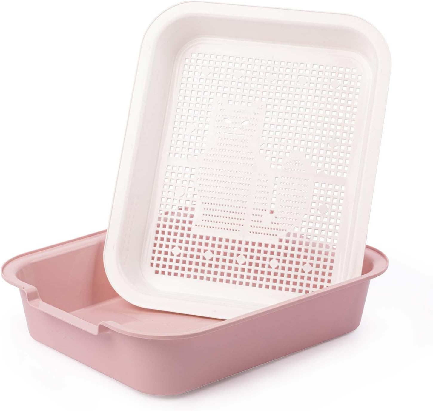 Cat Litter Tray Kitten Toilet Cleaning Strainer Pink Cat Litter Tray image number 4