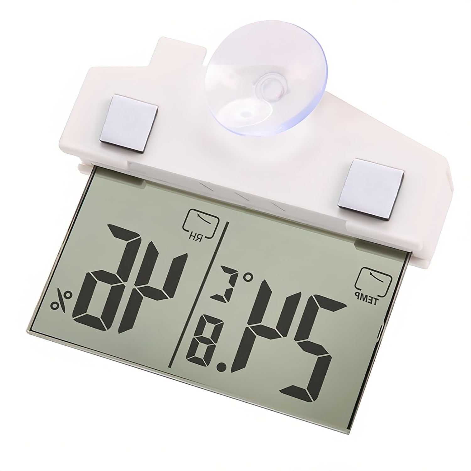 Lancoon Digital Thermometer Hygrometer Indoor Outdoor with LCD Display, Wireless Suction Cup Thermometer, Real Time Monitoring, Battery Powered for Living Room Badroom image number 3