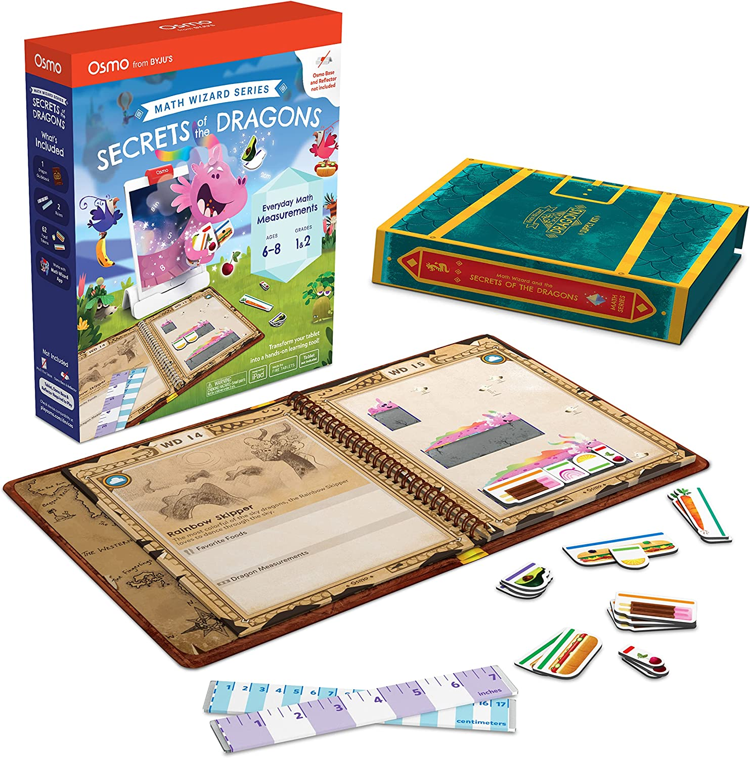 Osmo-Math Wizard and the Secrets of the Dragons for Ipad & Fire Tablet-Ages 6-8/Grades 1-2-Measurement & Estimating-Curriculum-Inspired-Stem Toy Gifts for Kids,Boy&Girl-Ages 6 7 8(Osmo Base Required) image number 5