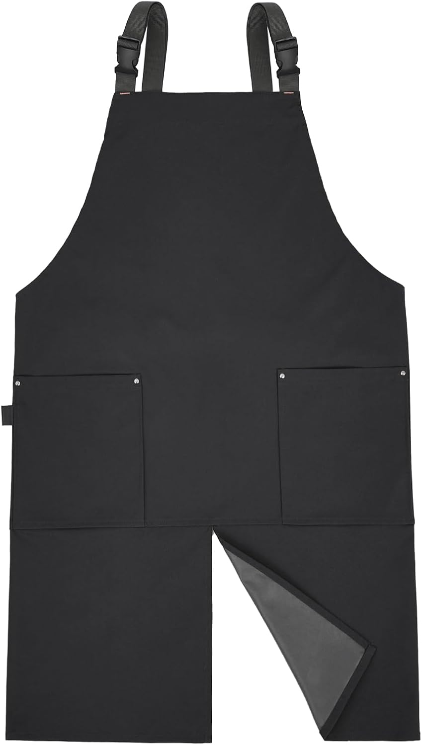 Surblue Pottery Aprons Split Leg Aprons with Pockets Adjustable Straps Waterresistant Split Apron for Women Men DIY Ceramic Pottery Art