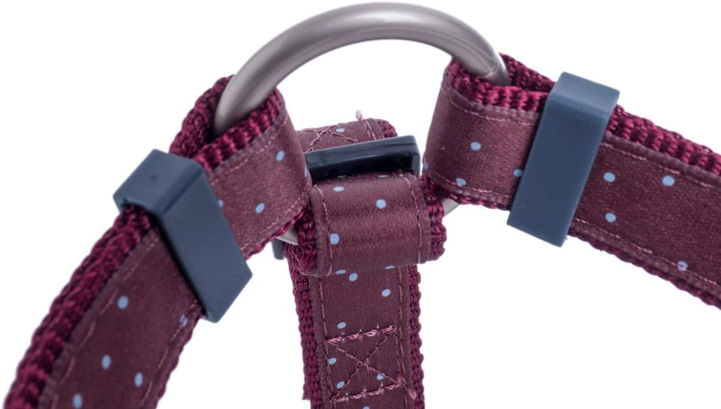 Petface Petface Ditsy Spot Dog Harness, Ox Blood, Large, L