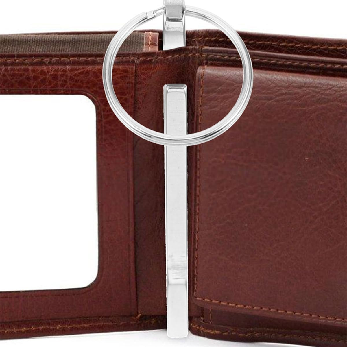 HOODANCOS 2PCS Stainless Steel Waist Clips Multifunctional Money and Card Holders Portable Small Keyring Carabiner Clips for Outdoor Backpack Belt Use image number 5