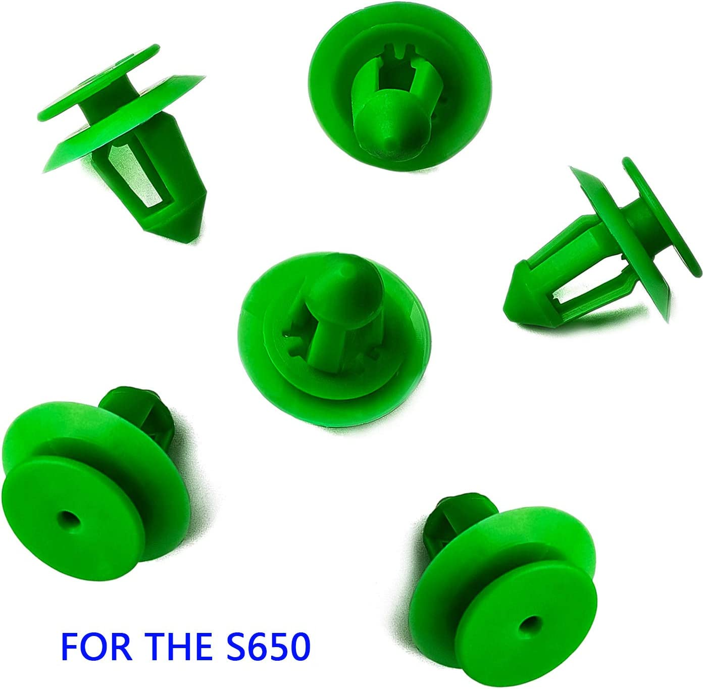 Emsea 50 Pcs Interior Door Card Trim Panel Mounting Clips A0009912771 Green Plastic Compatible with Sprinter Vito Viano W639 0009912771 image number 4