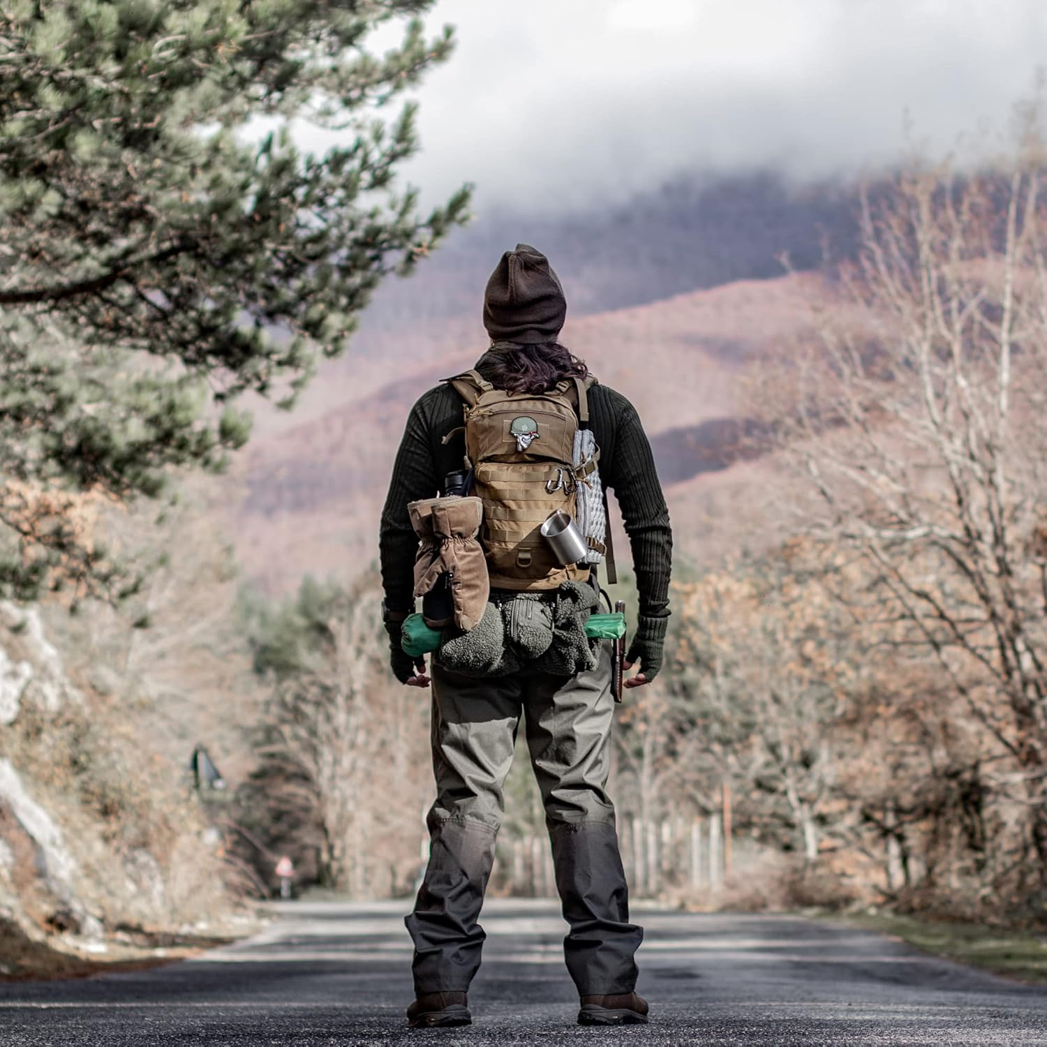 Mardingtop 25L Military Backpacks for Tactical Bicycle Hiking Walking Climbing Mountaineering Cycling Backpack image number 2