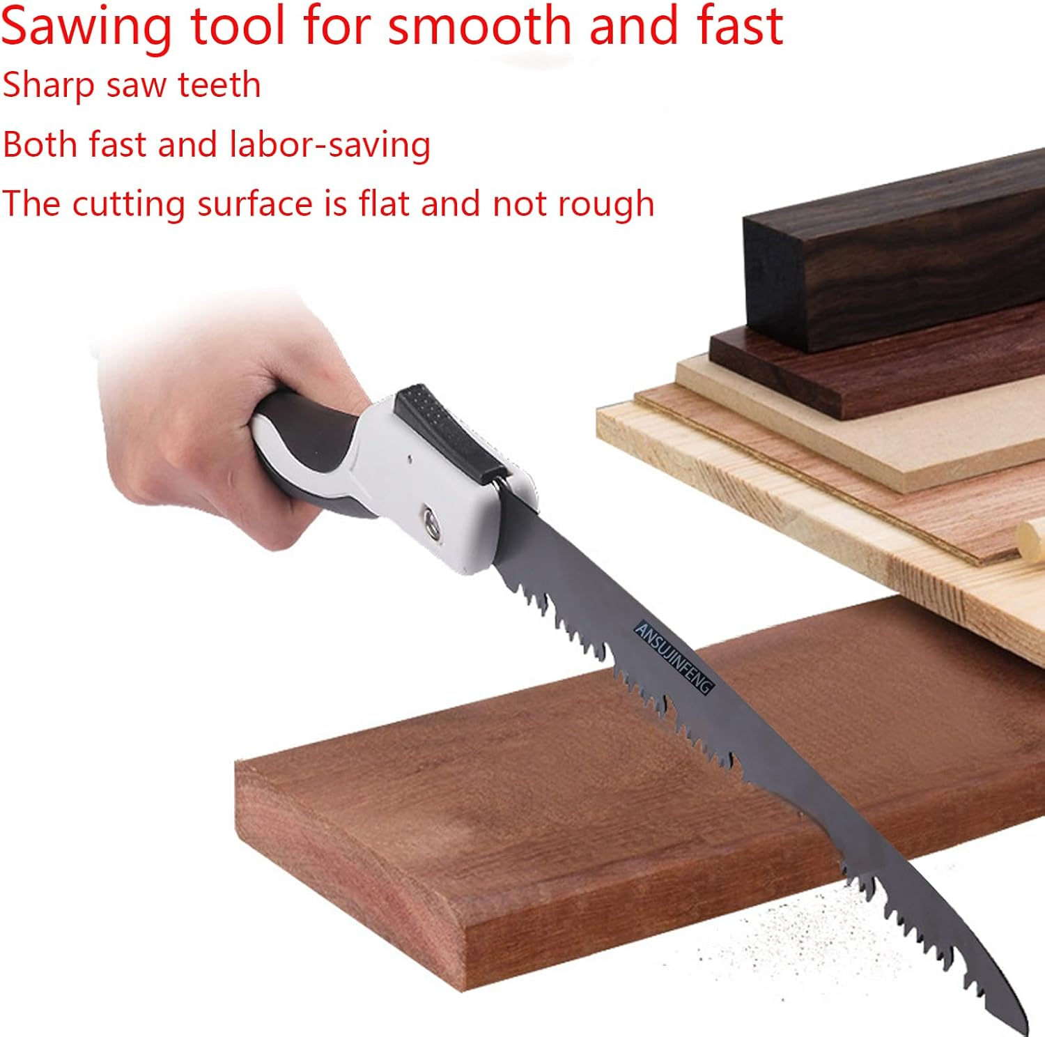 Folding Pruning Saw, 24.8-Inch Advanced Folding Hand Saw, Manual Folding Saw with Safety Lock, Portable Folding Hand Saw for Garden or Tree Pruning, Camping, Woodworking, Etc. image number 1