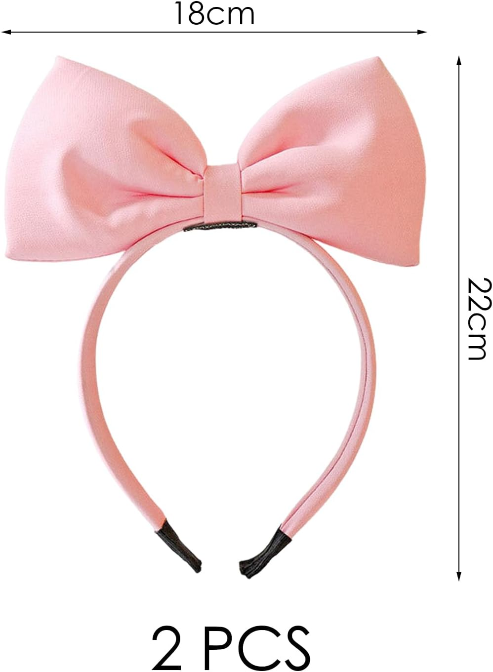 2 Large Bow Headbands, Classic and Fashionable, Simple Hair Accessories for Women, Interesting Rotating Recipes, Fixed Hairstyle Decorations. image number 5