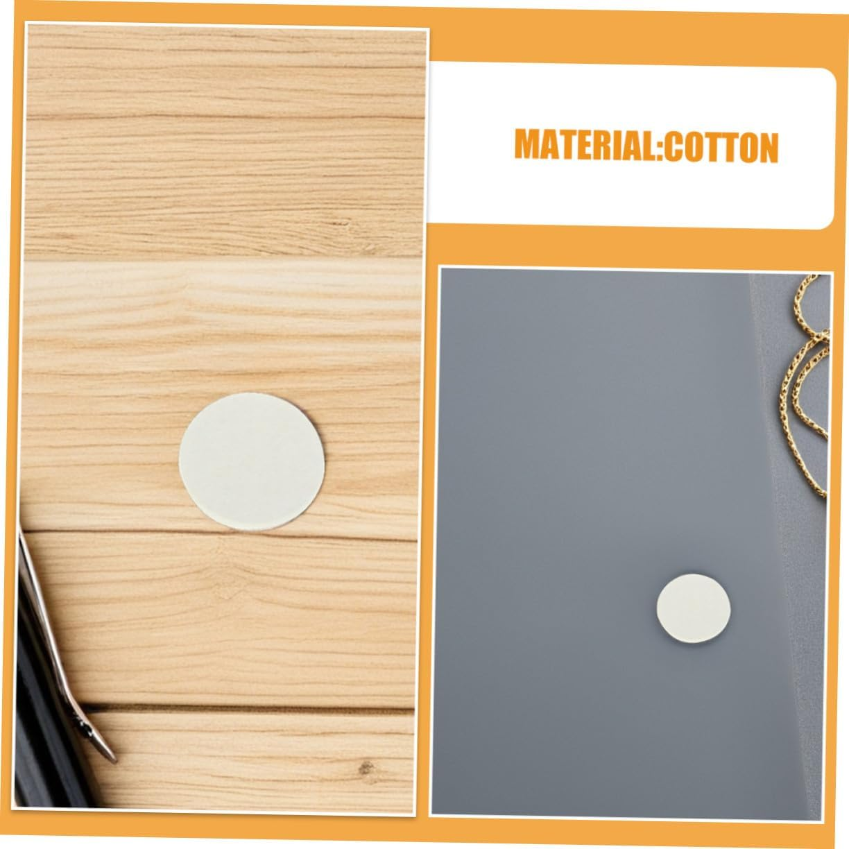 150Pcs round Aromatherapy Diffuser Felt Pads for Essential Oil Pendants Cotton Fiber Replacement Refill Mats for Car Bedroom Office Necklace Locket Unscented image number 2