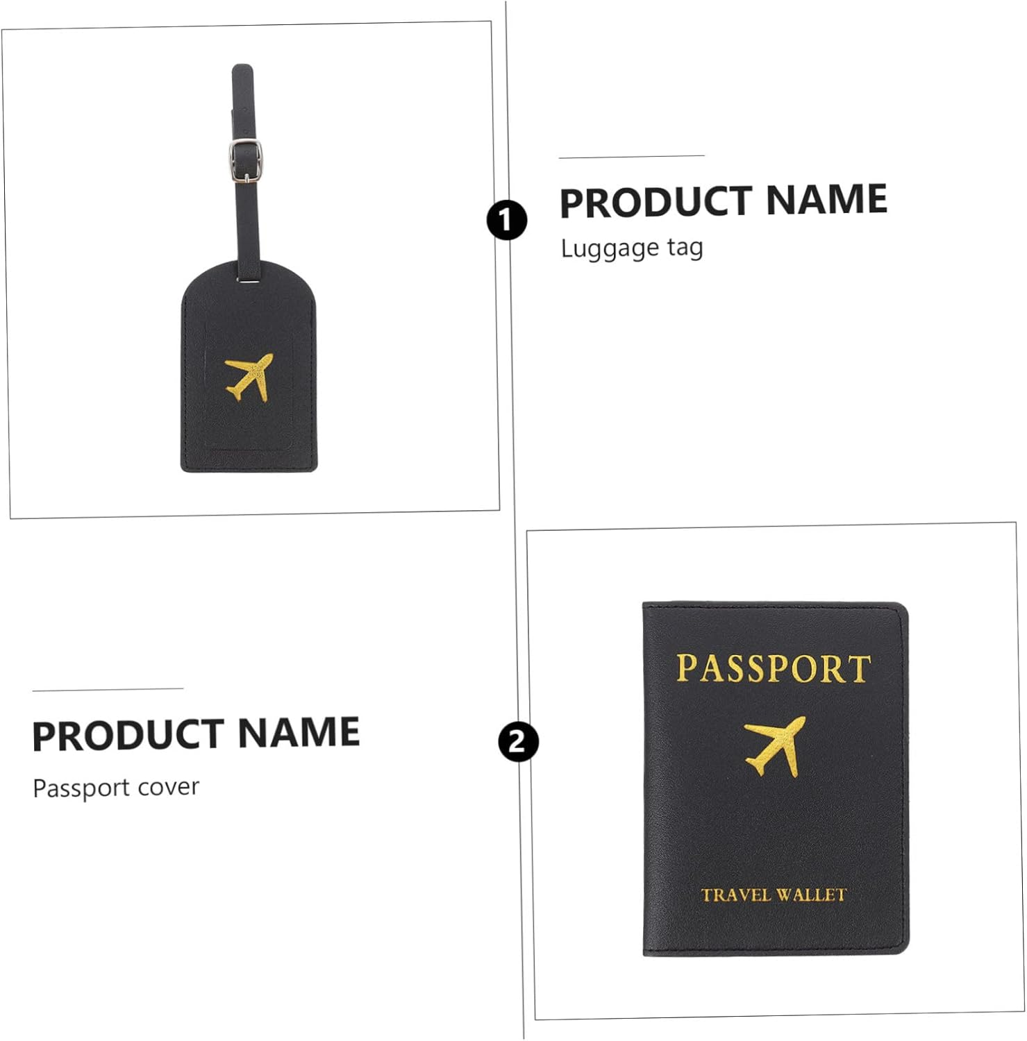 TOGEVAL Luggage Passport Cover RFID Holder Card Slot Pu Leather Tag for Travelers image number 4