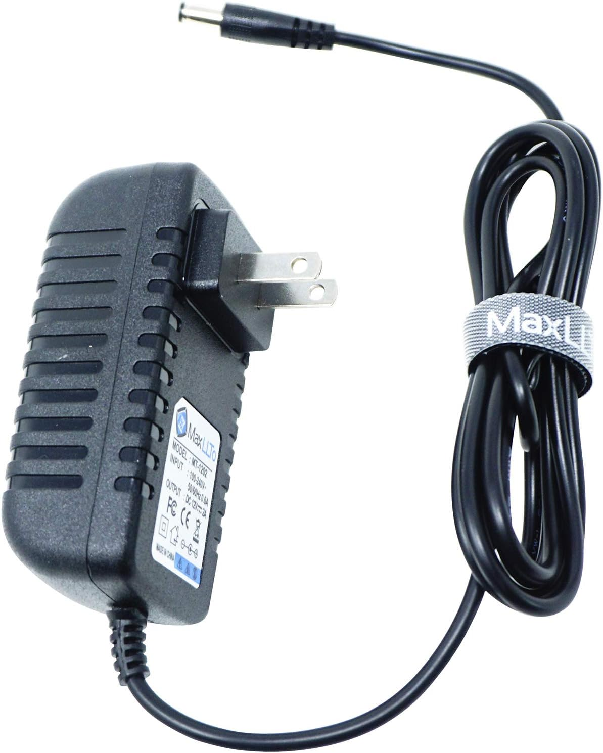Maxllto 6Ft 12V AC Charger Adapter for Yamaha Keyboard YPT-300 YPT 300 Power Supply Cord
