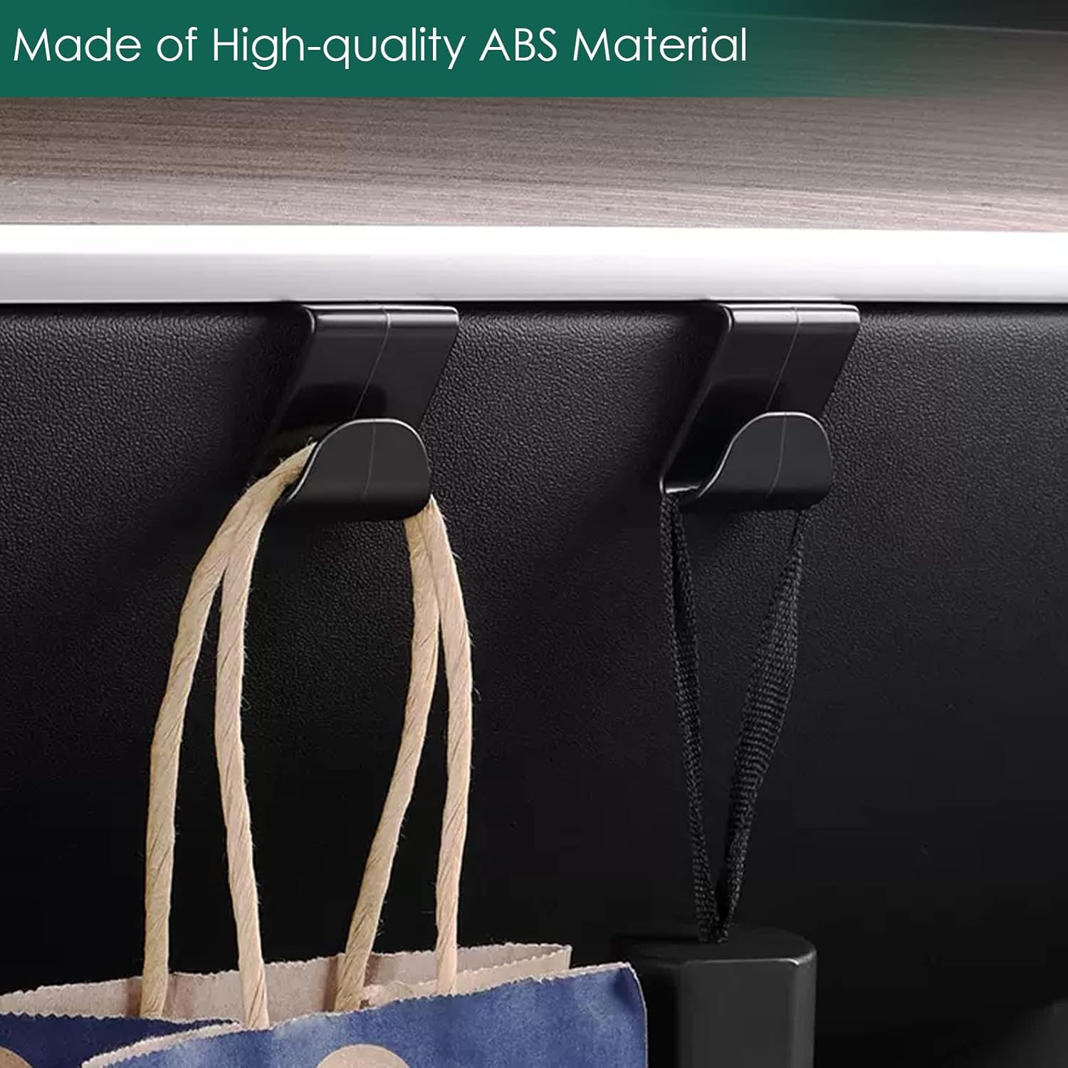 ONKENTET 2PCS Glove Box Hook Compatible with Tesla 2017-2023 Model 3/2020-2023 Model Y Interior Accessories Glove Box Hooks Organizer Bag Holder Portable Storage Hanger Clip Mask Towel Stand image number 3