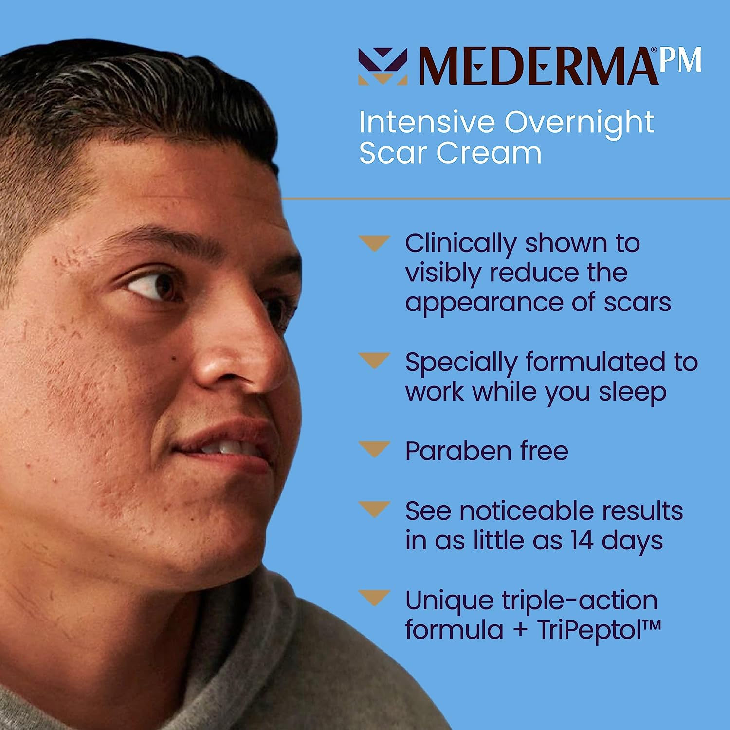 Mederma PM Intensive Overnight Scar Cream, Works with Skin'S Nighttime Regenerative Activity, Clinically Shown to Make Scars Smaller and Less Visible, 1.7 Oz (48G) image number 6