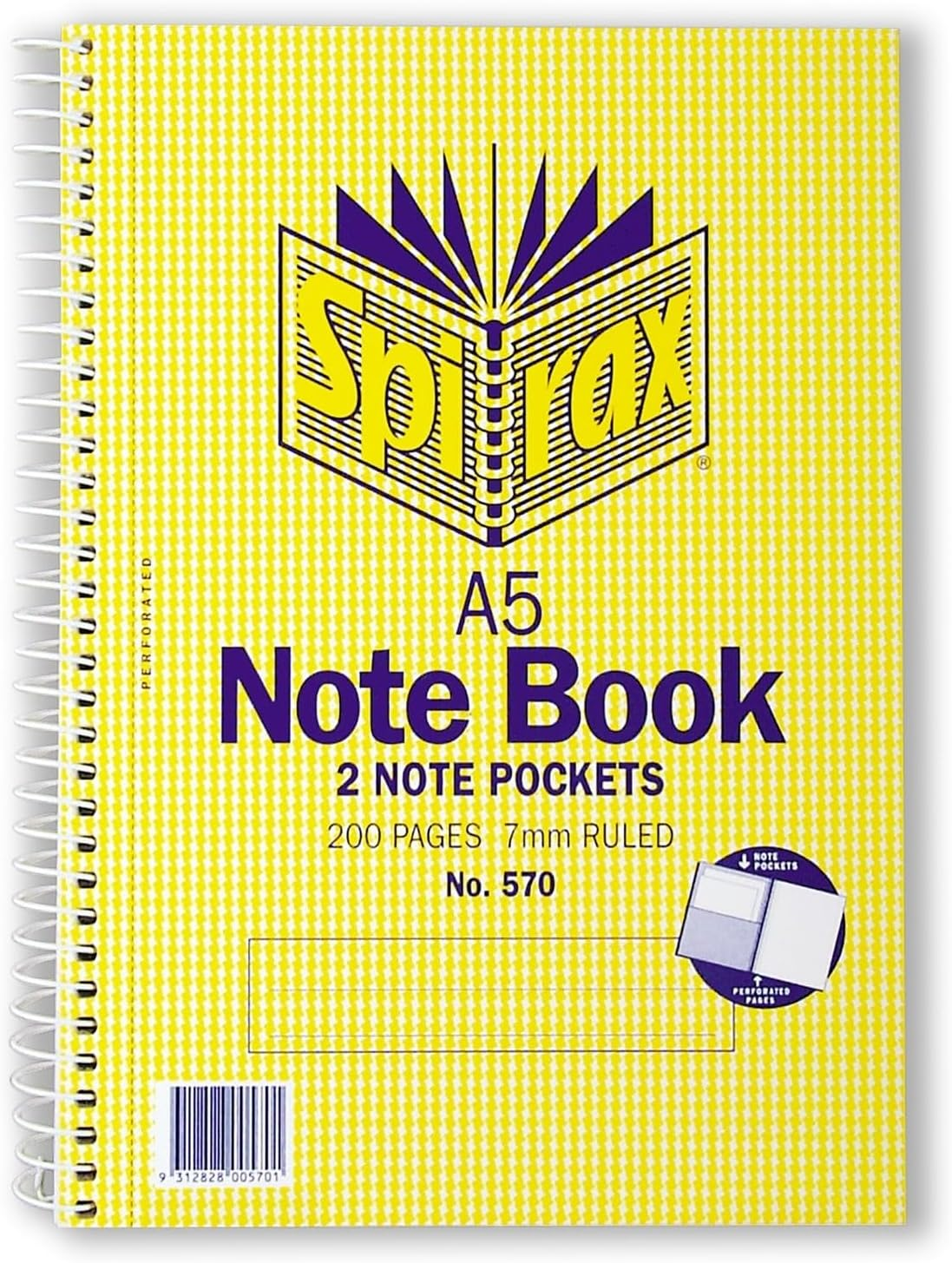 Spirax A5 200 Pages Notebook