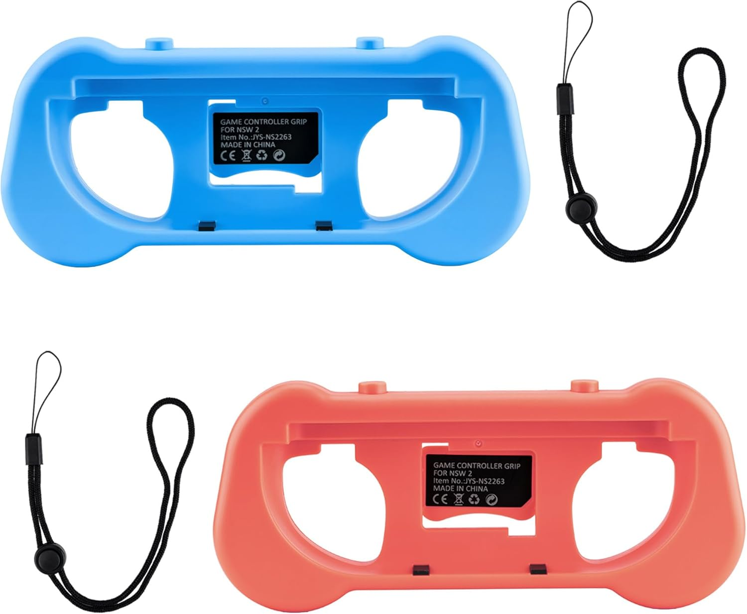 Mcbazel Joy Con Controller Grips for Switch 2- Ergonomic Switch 2 Accessories with Spring-Adjustable Wrist Strap, ABS Protection & Hollow Heat Dissipation Design for Switch 2 Joy Cons image number 4