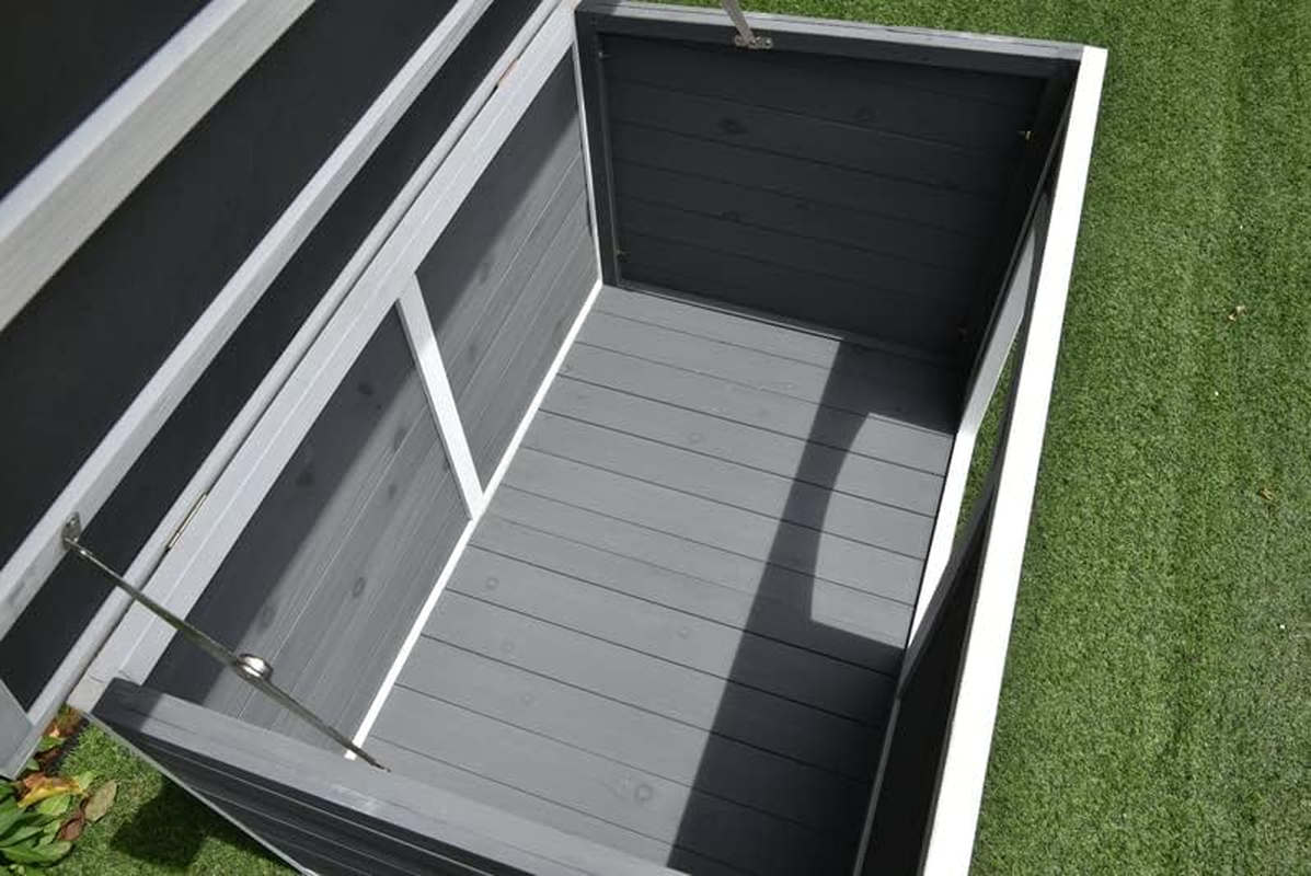 Wooden Pet Dog Kennel Timber House Cabin Wood Log Box Home image number 3