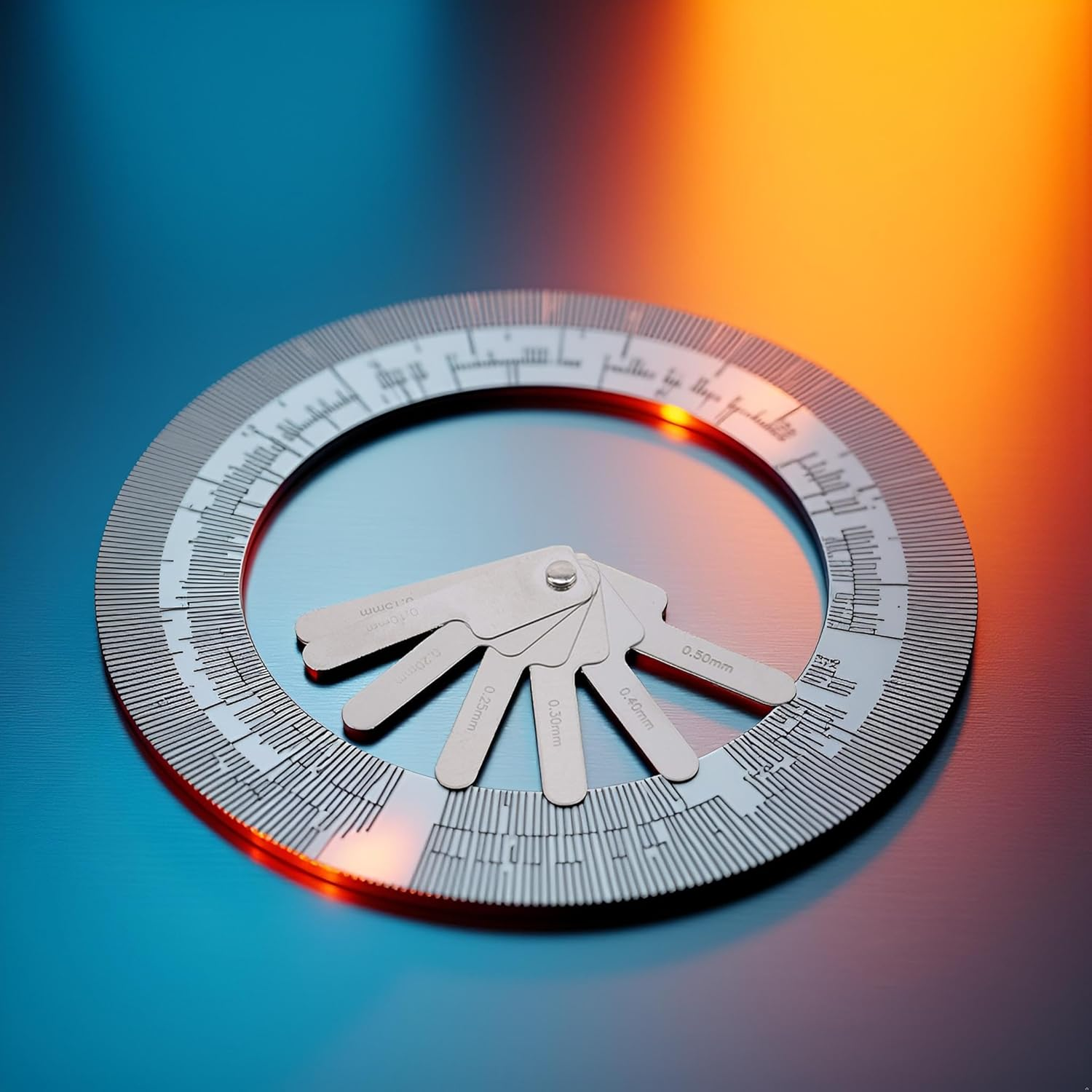 Htppzjr Dental Orthodontic Interproximal Enamel Reduction Stainless Steel Ipr Gauge Ruler 0.1-0.5 Mm, Metric and Imperial Measuring Tool image number 1