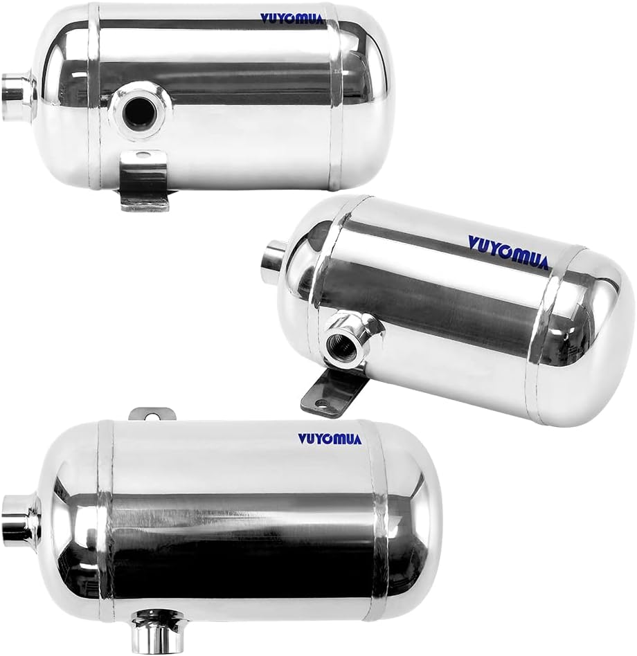 304 Stainless Steel High Pressure Mini Small Portable Air Tank Air Reservoir Water Storage Tank (0.5L-SG) image number 5