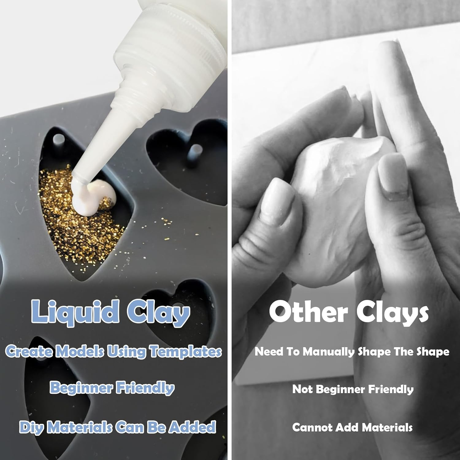 INNOVAYOU Liquid Polymer Clay 120Ml, Hazy & Flexible, Perfect for DIY Decorations, Jewelry, Toys & Household Items, Ideal for All Clay Artists