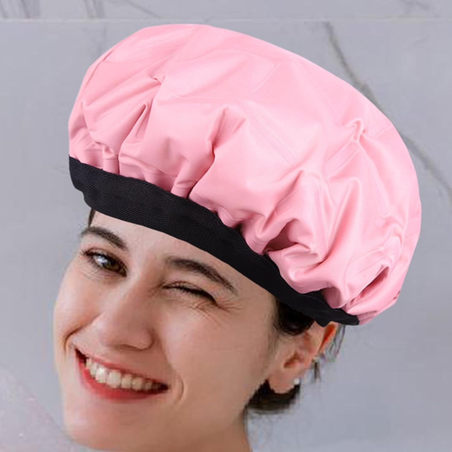 Microwave Heat Cap,Microwave Hot Bonnet | Portable Deep Conditioning Cap for Natural Curly Textured Hair Care Drying, Styling, Curling image number 3