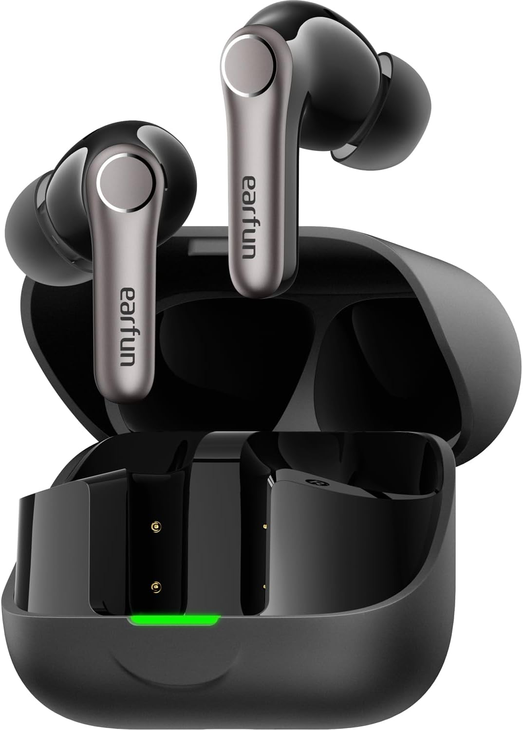 [2025 VGP Winner] Earfun Air Pro 4+ Adaptive Hybrid Noise Cancelling Wireless Earbuds Bluetooth 6.0,Qualcomm Snapdragon Sound, Aptx Lossless,Ldac Hi-Res Audio, 6 Mics AI CVC Call,54H Playtime, Black