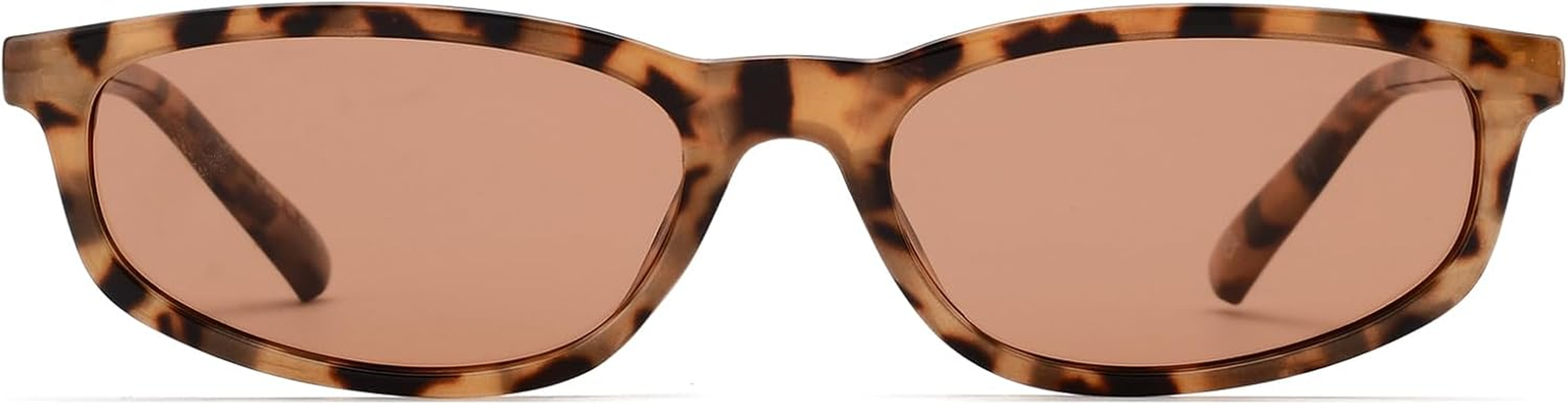 OUWEN Trendy Rectangle Polarized Sunglasses Womens Mens, Retro Designer Small Sun Glasses OW2501