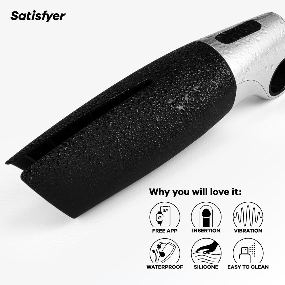 Satisfyer Power Masturbator Black/Silver image number 3