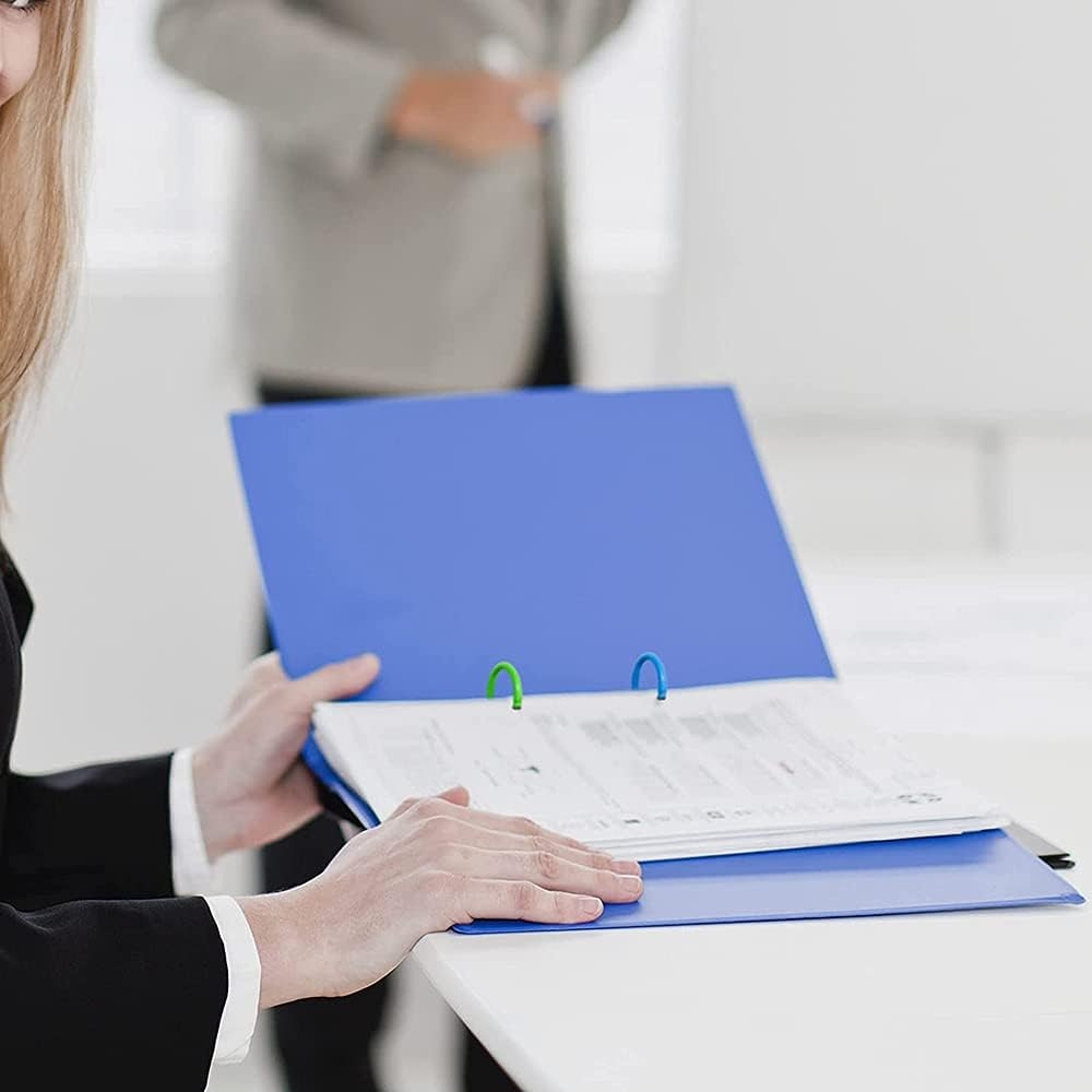 Plastic Binder Rings 1 Inch, Flexible Loose Leaf Book Rings, Colorful Keychain Clips for Index Cards, Scrapbooks, Word Cards and Documents (140 Pack) image number 2