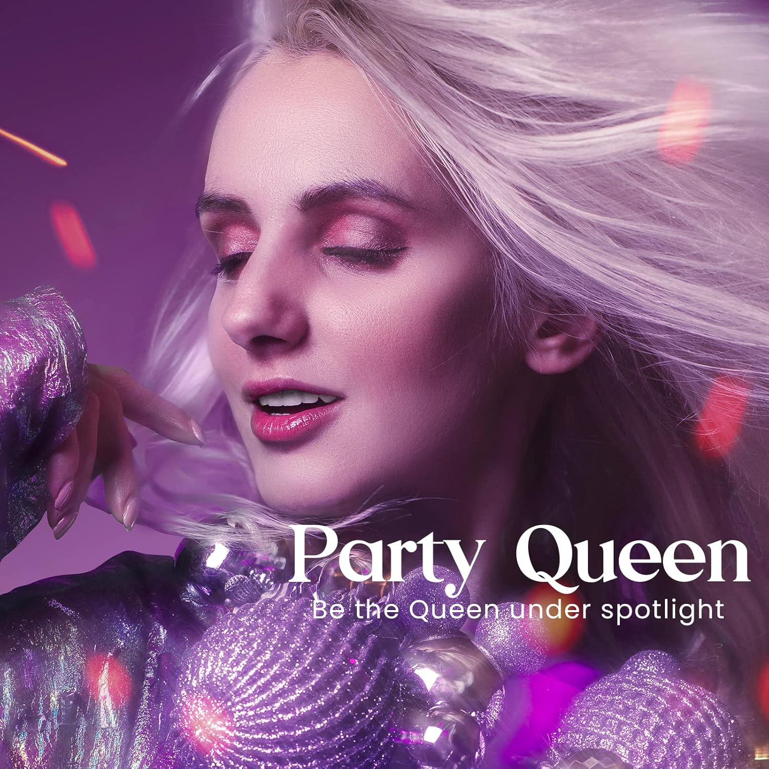 Beetles Gel Polish Diamond Glitter Nail Polish 15Ml Party Queen Nail Purple Sparkly Gel Soak off Uv LED Nail Lamp Flashy Gel Polish Nail Art Manicure Salon DIY Home image number 5