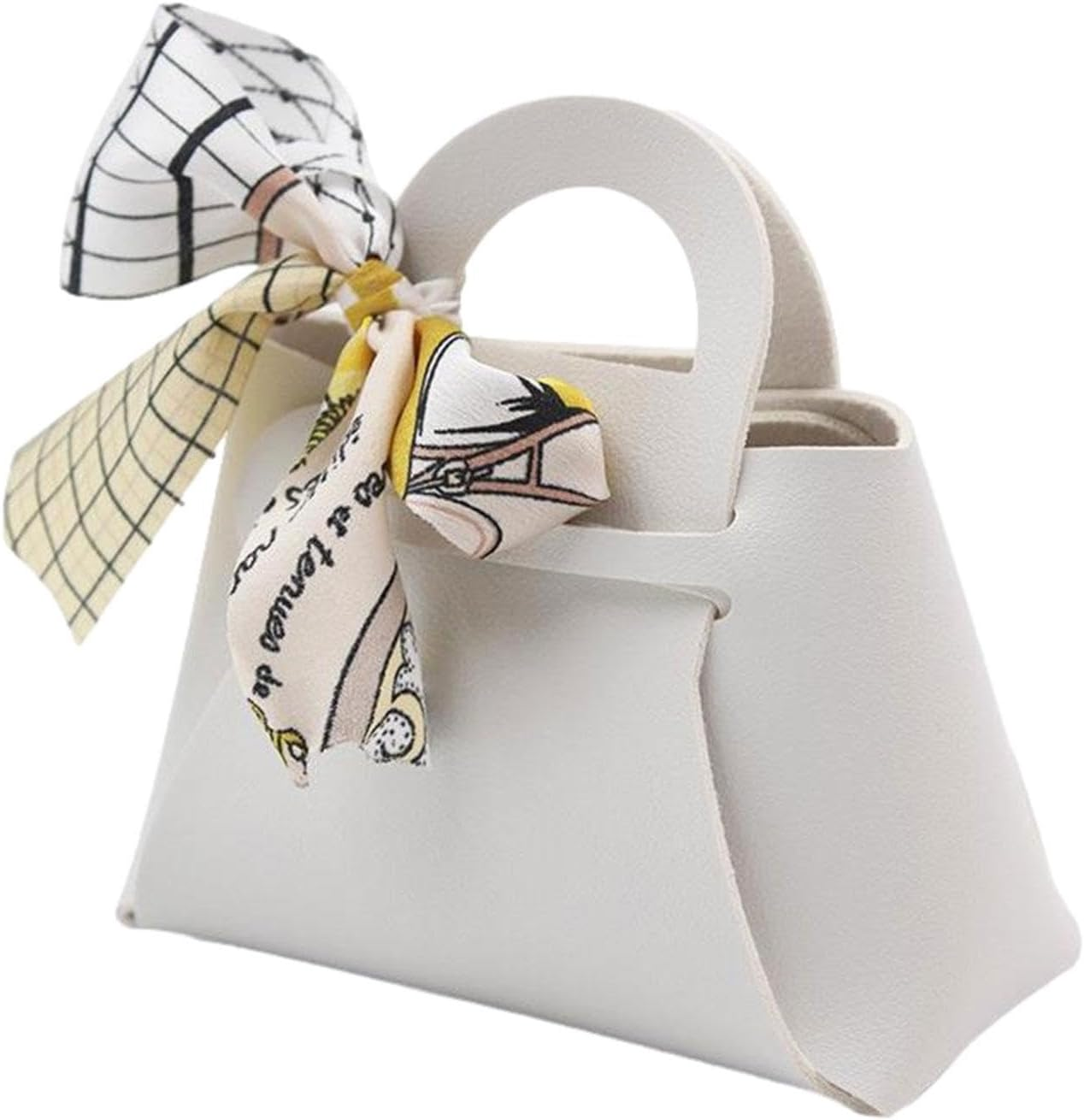 Leather Candy Gift Bag - Leather Gift Wrapping Boxes with Ribbon, Chocolate Candy Bag Wedding | Small Gift Boxes, Gift Bag for Baby Shower, Christmas, Wedding