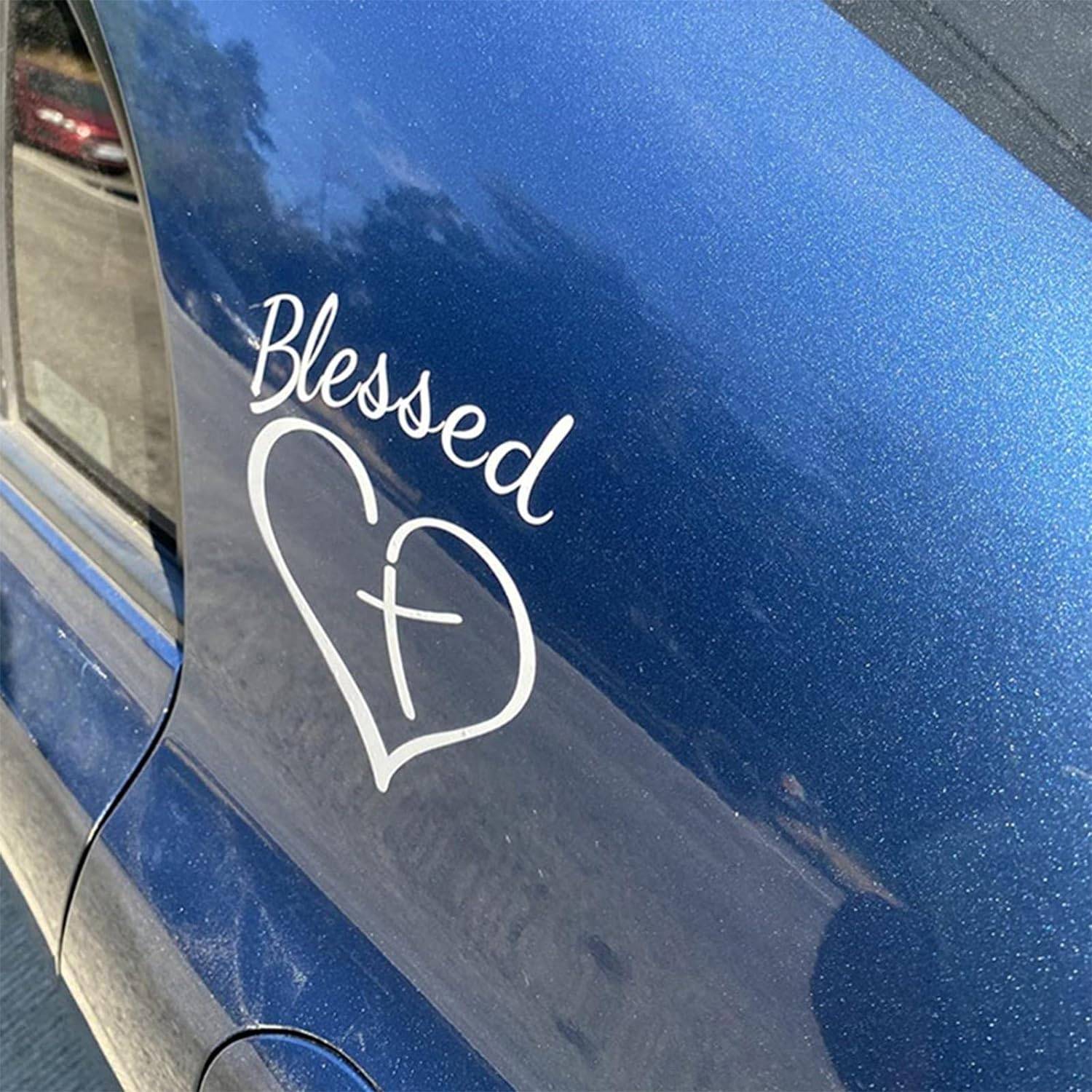 Jesus Cross Sticker for Car,Christian Decal Sticker Love Heart Car Decal Stickers | Love Heart Car Decal Sticker Easy to Apply for Beauty Your Car Astray image number 5