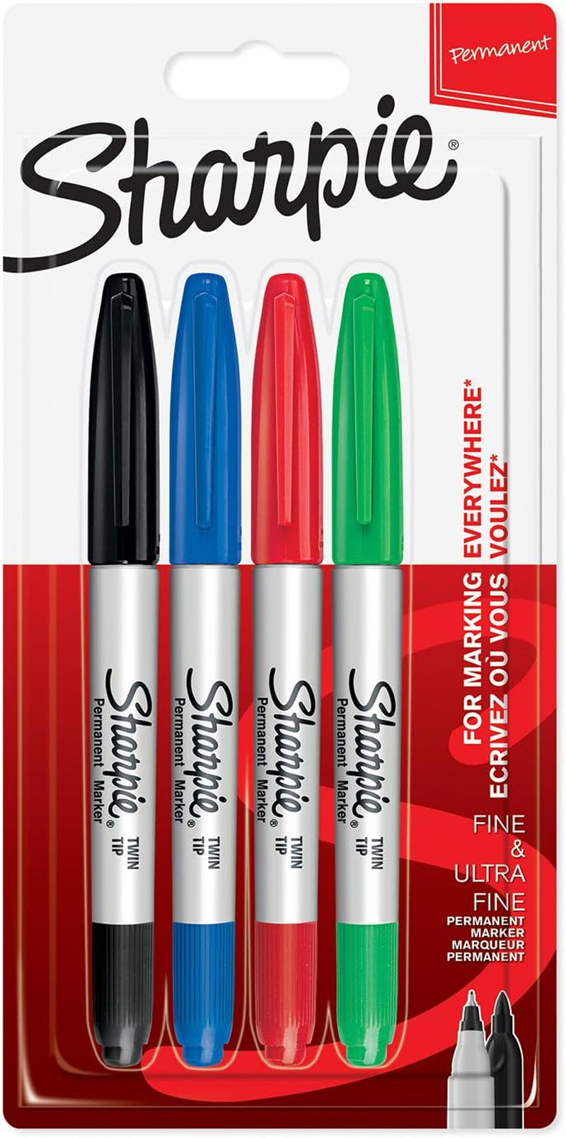 Sharpie 2065409 Twin Tip Permanent Marker (Pack of 8)