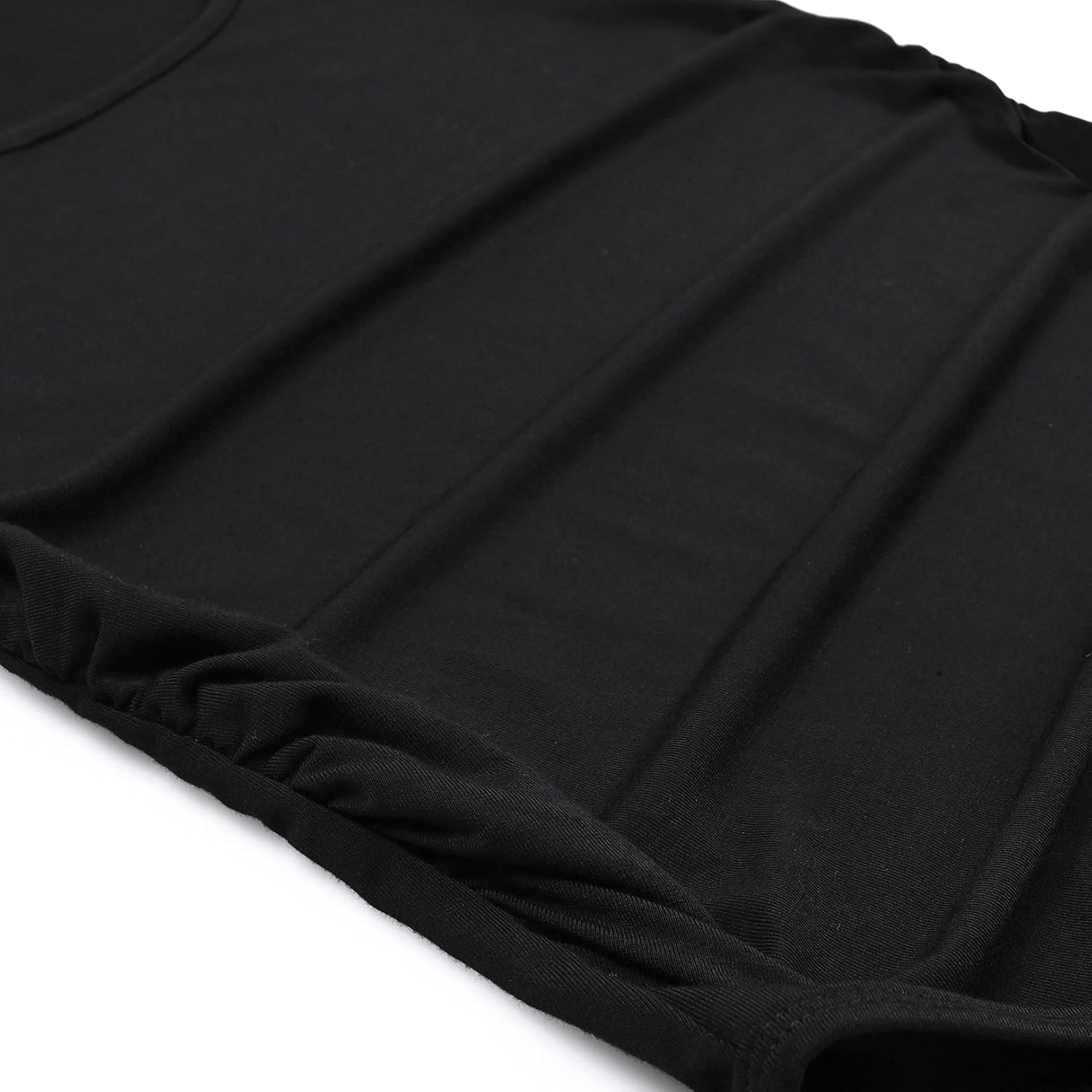 MOMOOD Maternity Bodysuit Scoop Neck 3/4 Sleeve Basic Maternity Shirt for Photoshoot image number 1