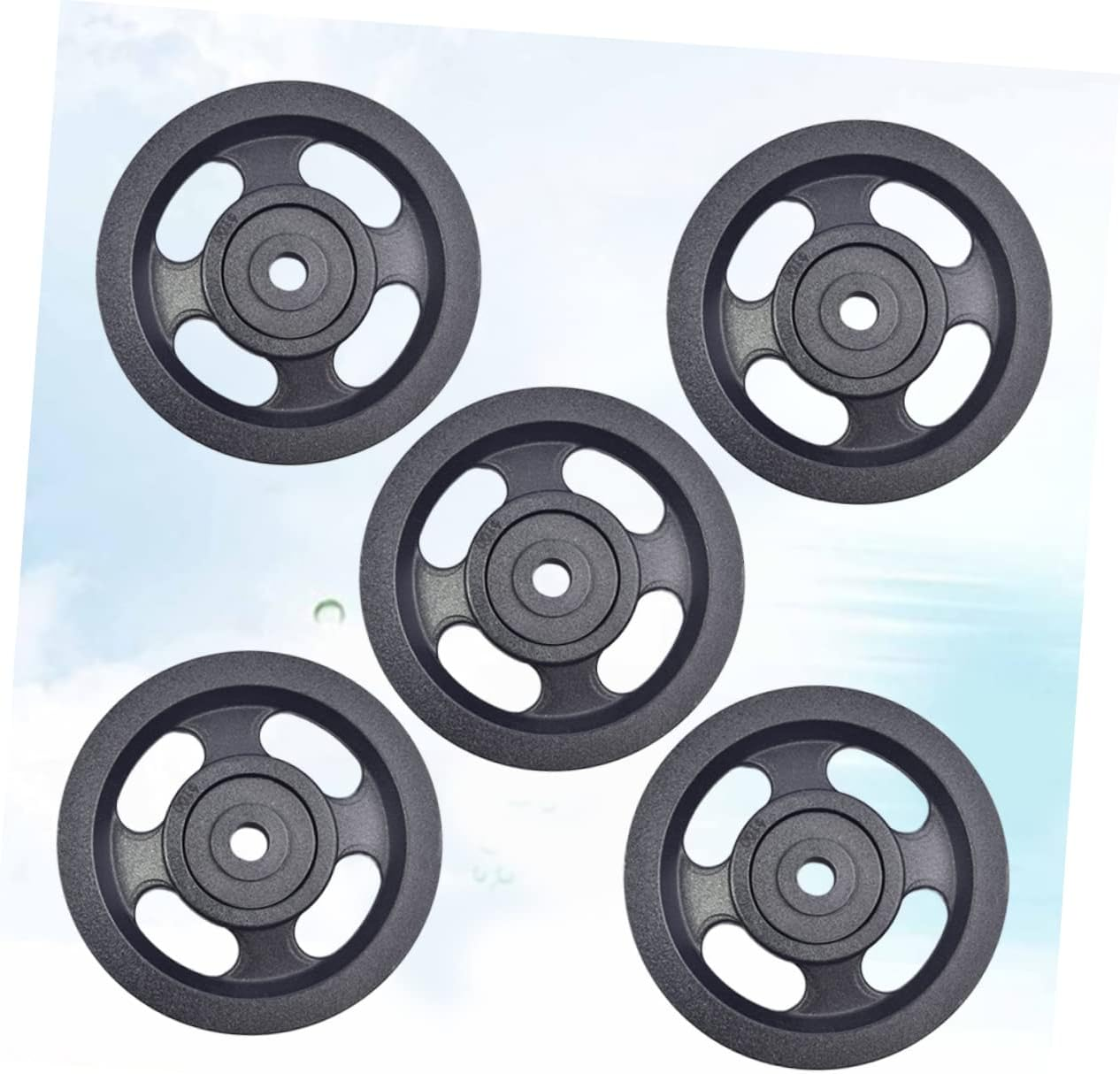 Kisangel Gym Pully Wheel 100Mm Diameter Wearproof Bearing Pulley Replacement Parts 5Pcs for Fitness Equipment Cable System Training and Exercise Machine Accessories image number 4