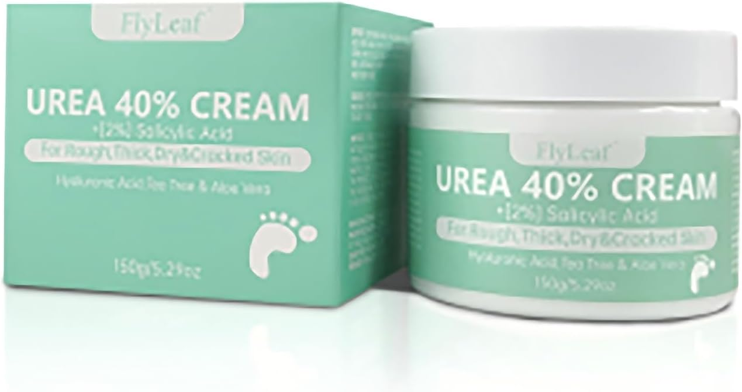Urea Cream 40%, plus Salicylic Acid 2%, Foot Cream for Thick, Cracked, Rough, Dead & Dry Skin - Corn, Callus Remover and Soften Visit, Moisturizer for Feet, Elbows, Hands and Knees, Keratolytics Skin