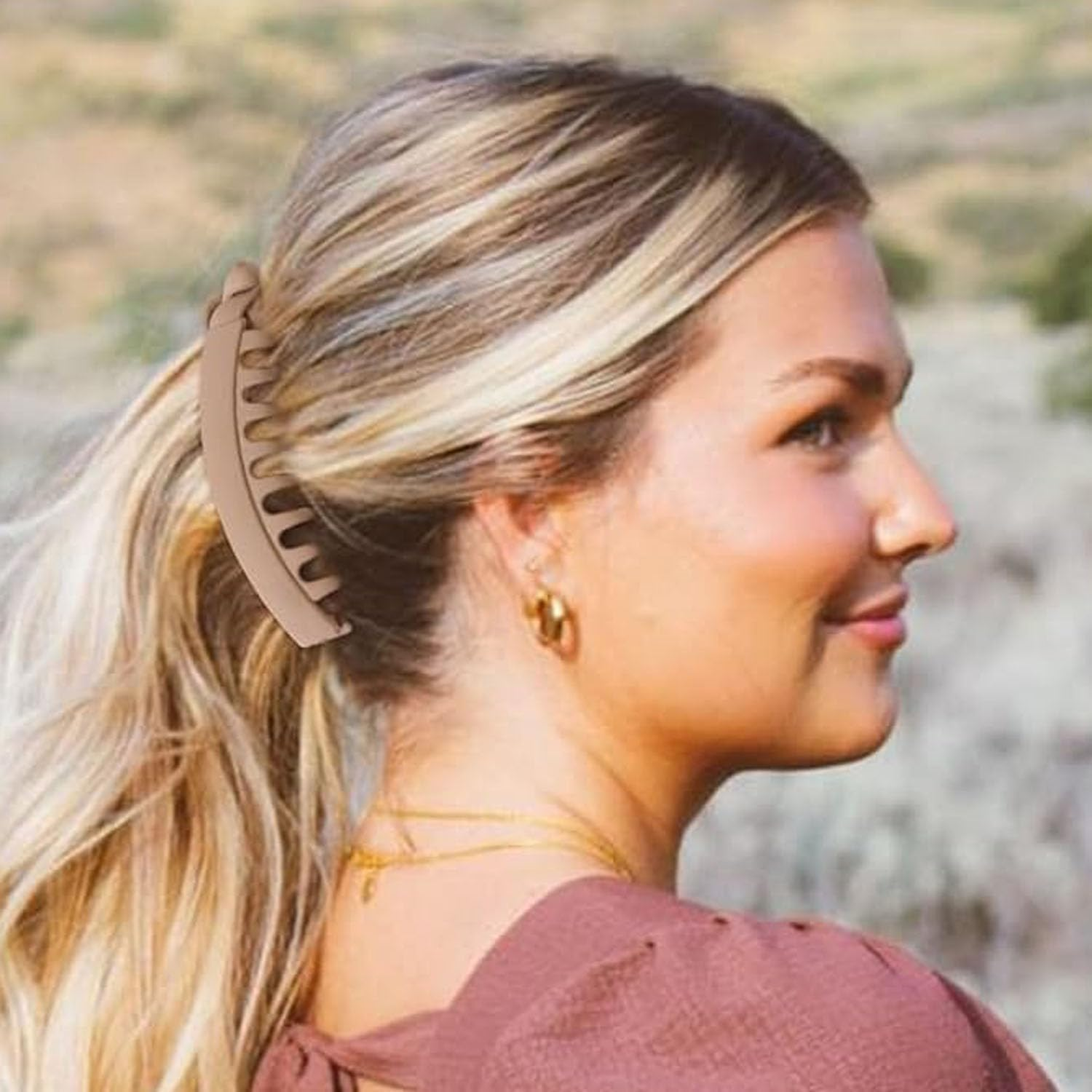 3 Pcs Banana Clips Clincher Comb Hair Grips,Nonslip Big Banana Comb for Women Girls,Tortoiseshell Hair Matte Clips for Long Hair for Thick Hair Barrettes