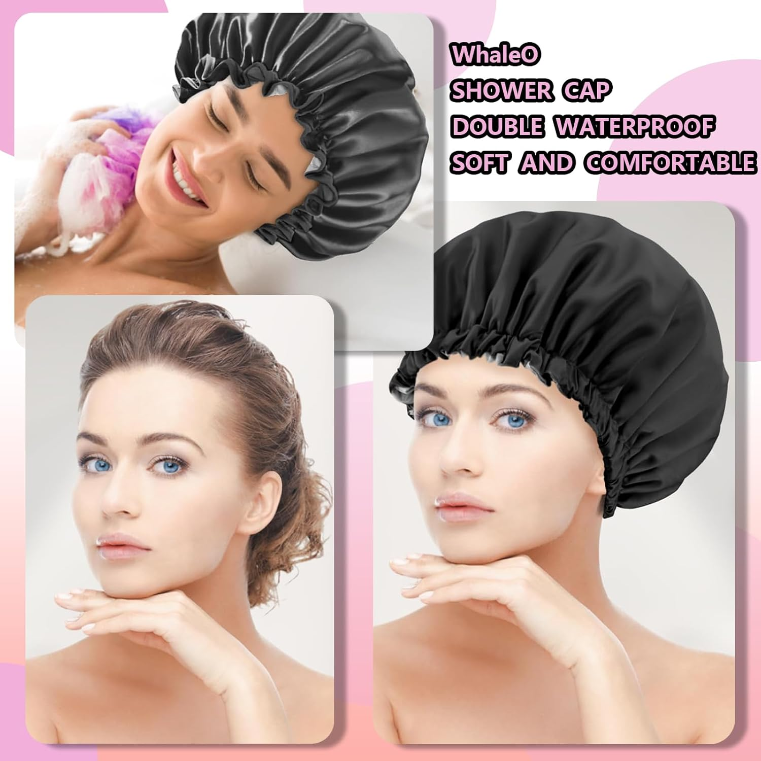 Whaleo Sleek Hair Brush Set, No Pulling, Hair Brush, Sleek Look, Skeleton Brush, Scalp Massage Brush, Spray Bottle, Hairdresser and Shower Cap, Hairdresser Accessories image number 2