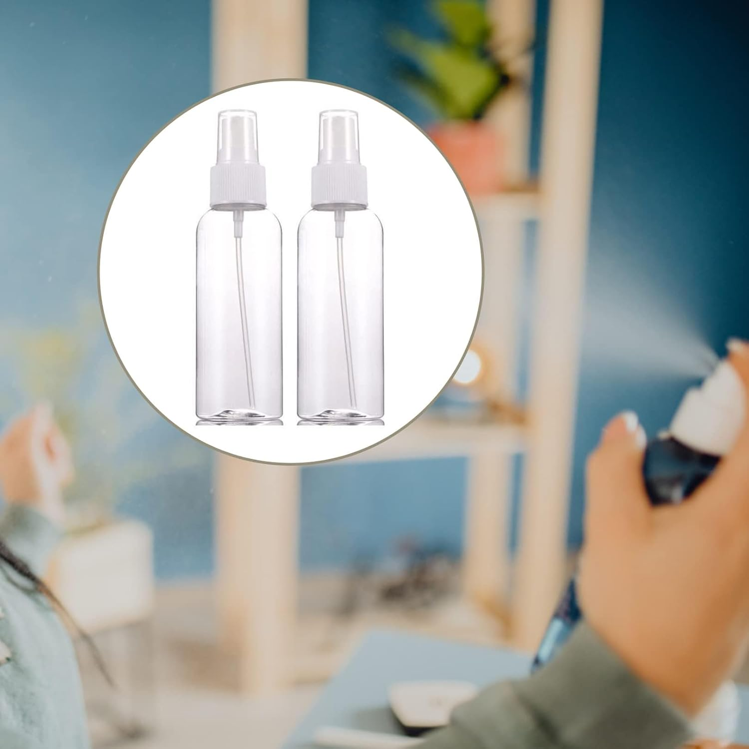 Travel Bottles, 3Pcs Mini Spray Bottles, Atomiser Spray Bottle, Reusable Plastic Mini Travel Sprayer Bottles Set, Small Refillable Containers for Travelling, Cosmetic, Perfume, Essential Oil, 20Ml image number 2