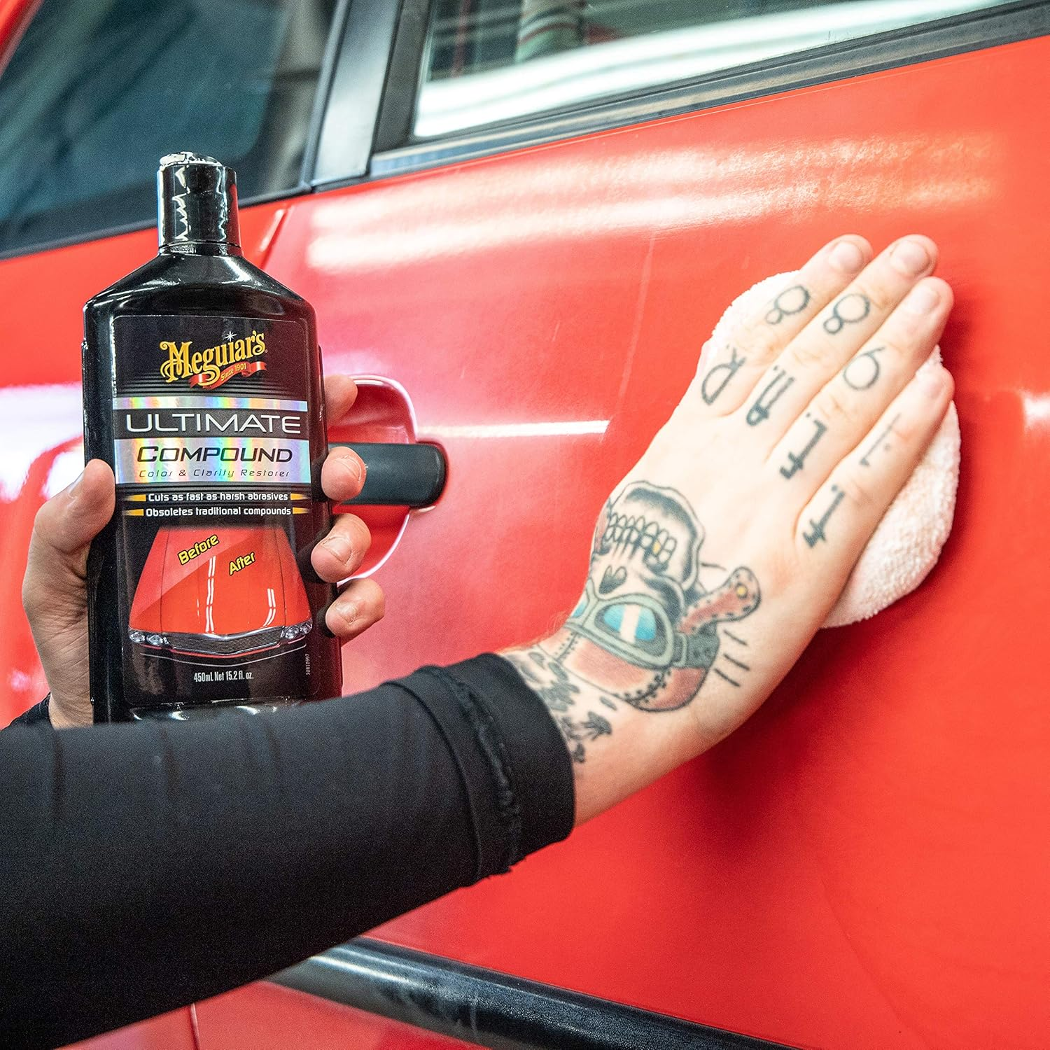 Meguiar'S ULTPCKITEU Ultimate Paint Care Kit: 3 Step Process for the Perfect Paint Finish. Contains: Compound, Car Polish & Car Wax image number 4