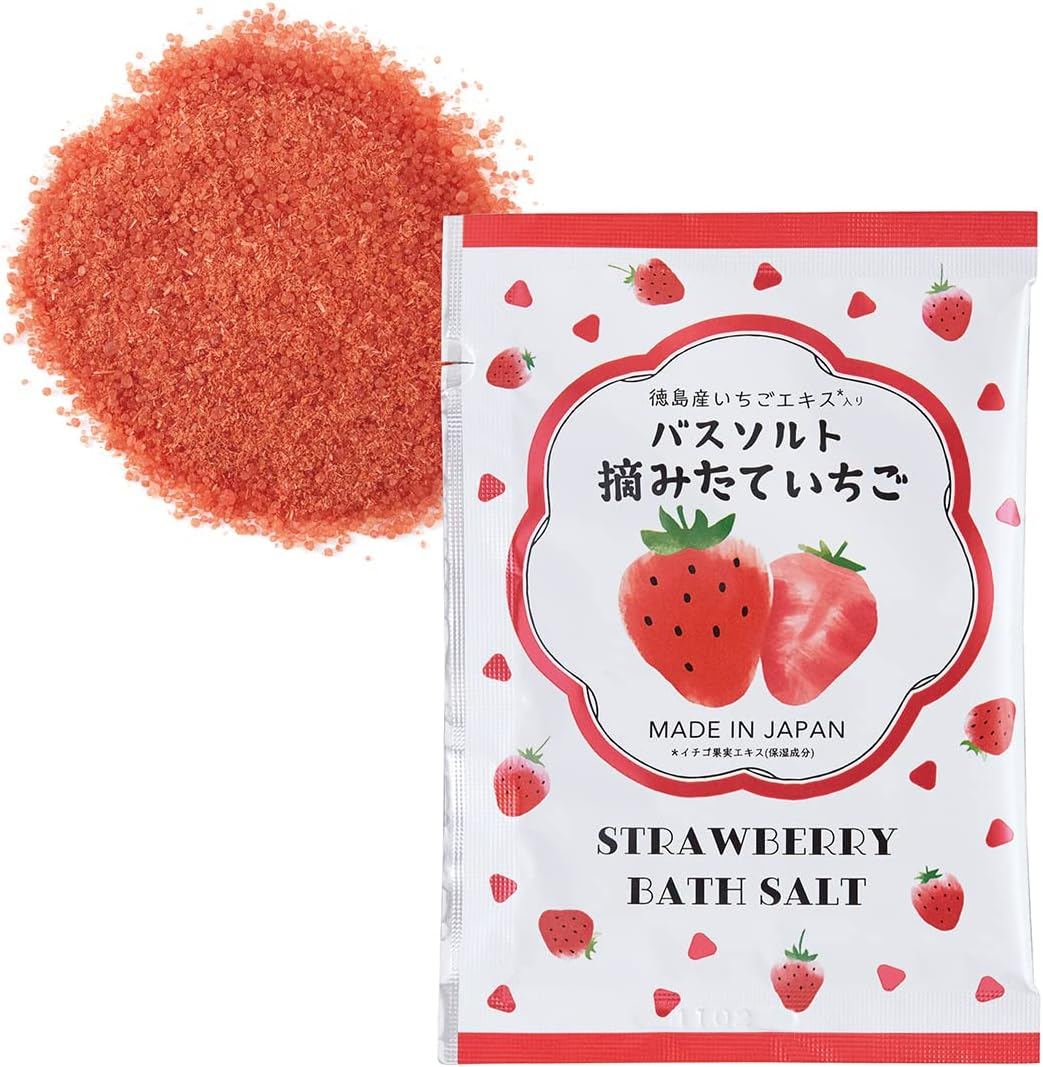 Fruit Forest Strawberry Bath Salt, Strawberry Milk, Sweet and Melting Strawberry Milk Scent, 1.2 Oz (35 G), Bath Salt, Strawberry, Delicious Scent