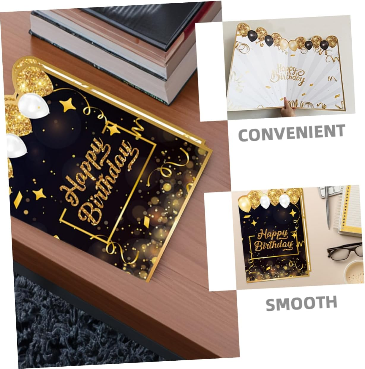 Large Birthday Guest Book Album for Birthday Party Faderesistant Signature Book Versatile Storage Unique Decoration Convenient Display for Lasting Memories