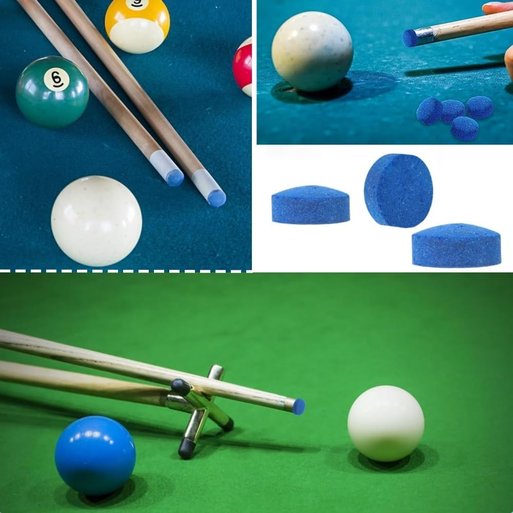 Billiard Pool Cue Tips, 30 Pcs Premium Pool Billiard Cue Tips Replacement Kit,10 Mm 12 Mm 13 Mm Replacement Tips for Pool Cues & Snooker Accessories,With Storage Box image number 3