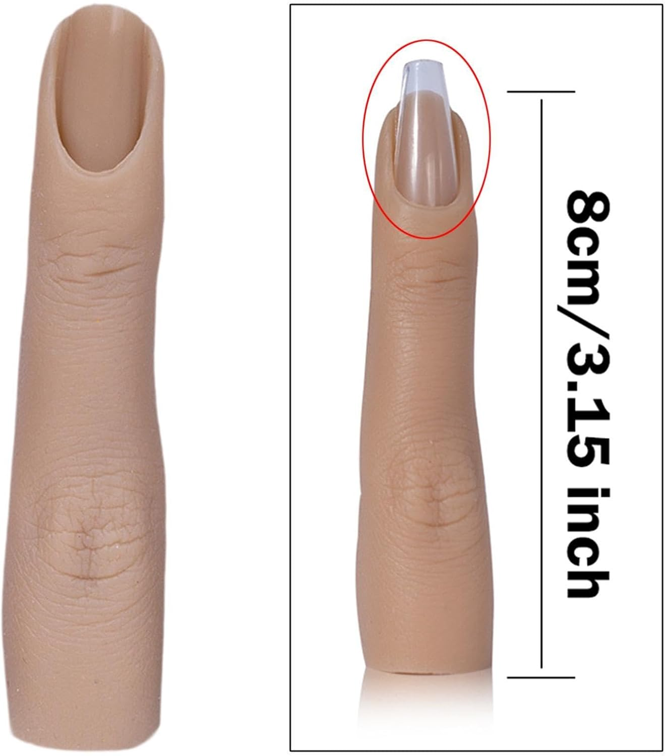 JAYIOLA Practice Fingers for Acrylic Nails, Nail Practice Fingers, Fake for Training image number 6