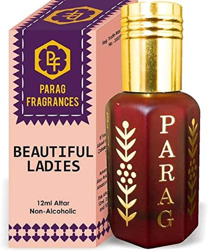 Parag Fragrances Beautiful Ladies Attar 1 Tola / 12Ml (Crystal Series) (Limited Time Launching Offer Pack) Natural Distiled Attar/Alcohol Free Attar/Long Lasting Attar image number 1