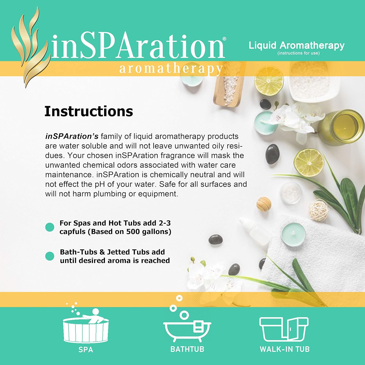 Insparation Spa and Bath Aromatherapy 106X Spa Liquid, 9-Ounce, Romance image number 5