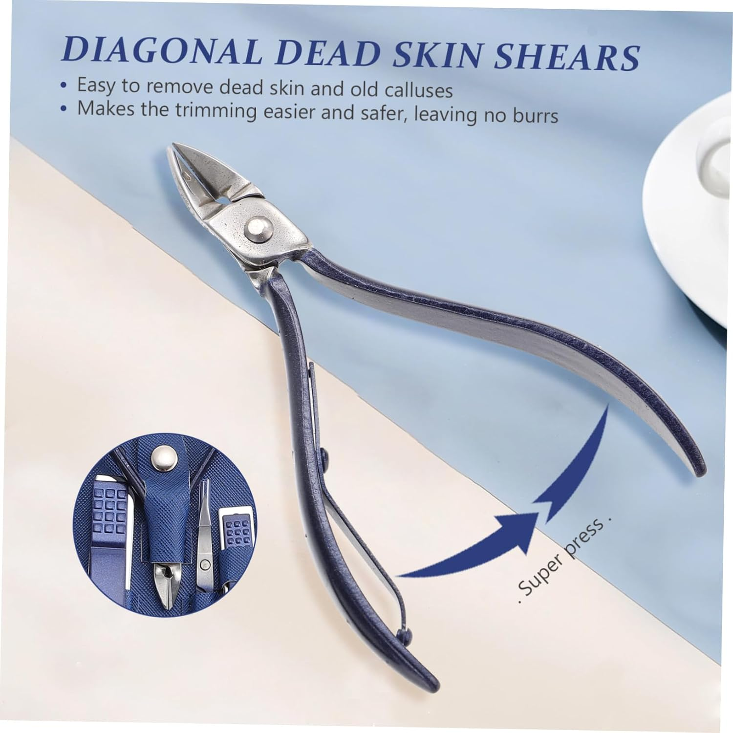 SOLUSTRE Stainless Steel Multi-Function Manicure Pedicure Set 18Pcs Household Nail Clippers Grooming Kit with Tool Case for Professional Hand and Foot Care image number 4