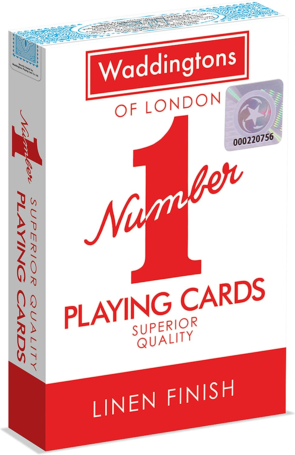 Winning Moves Australia 7290 Red and Blue Waddingtons Number 1 Playing Cards,Red or Blue image number 3