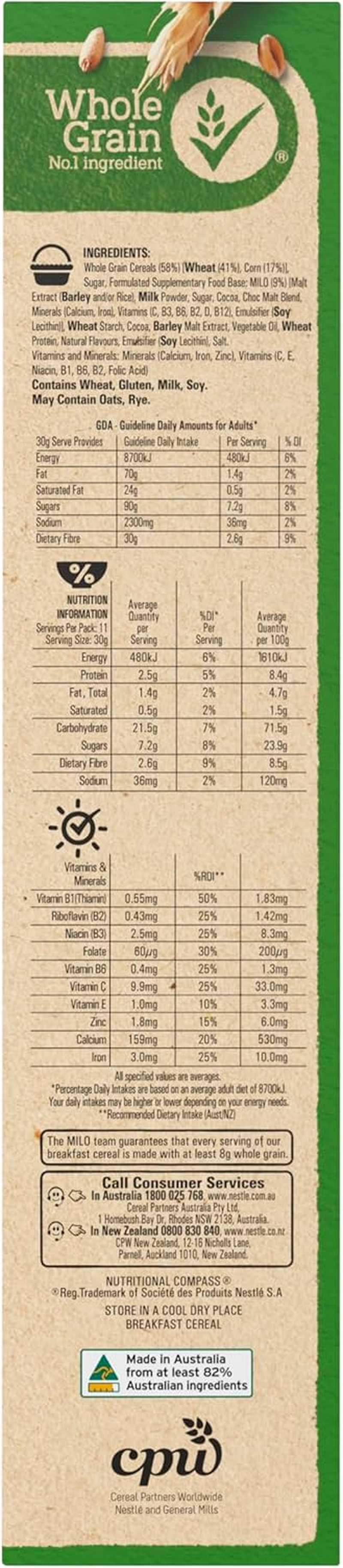 Nestle Milo Breakfast Cereal, 350 G image number 4