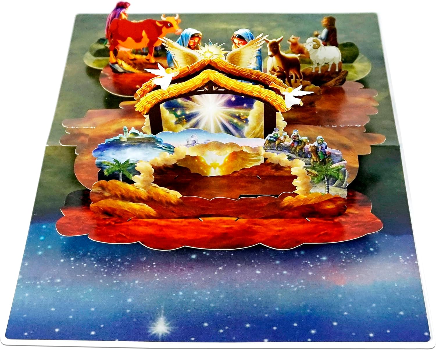 CUTPOPUP Holy Night, Christmas Card Pop Up, 3D Xmas, Merry Christmas, New Year, Holiday Greeting Card (Holy Night) CN295AU1520 image number 4