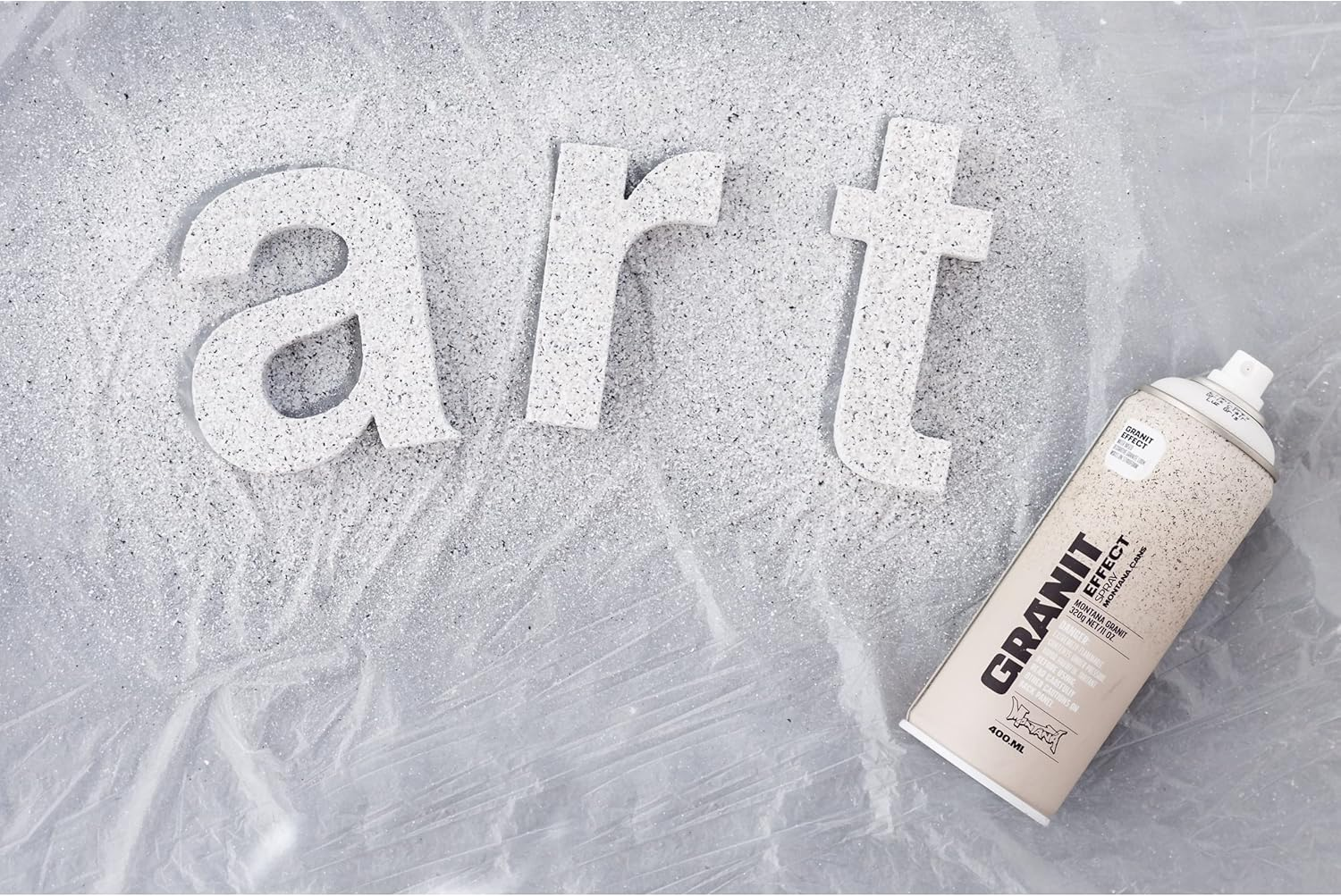 Montana Cans Granit Spray Paint, 400 Ml, Light Grey image number 5