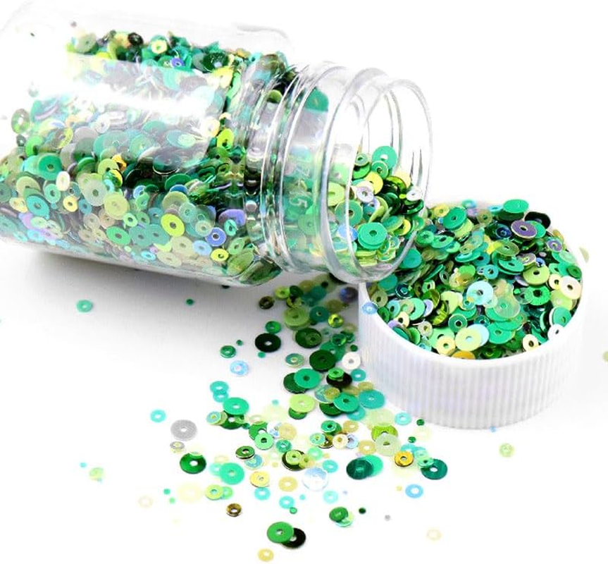 20K PCS 50G round Glitter Sequins, Sequin Art for Crafts Kids, Sequins for Sewing, Pink